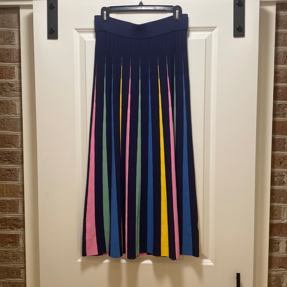 Maeve multicolored midi length skirt